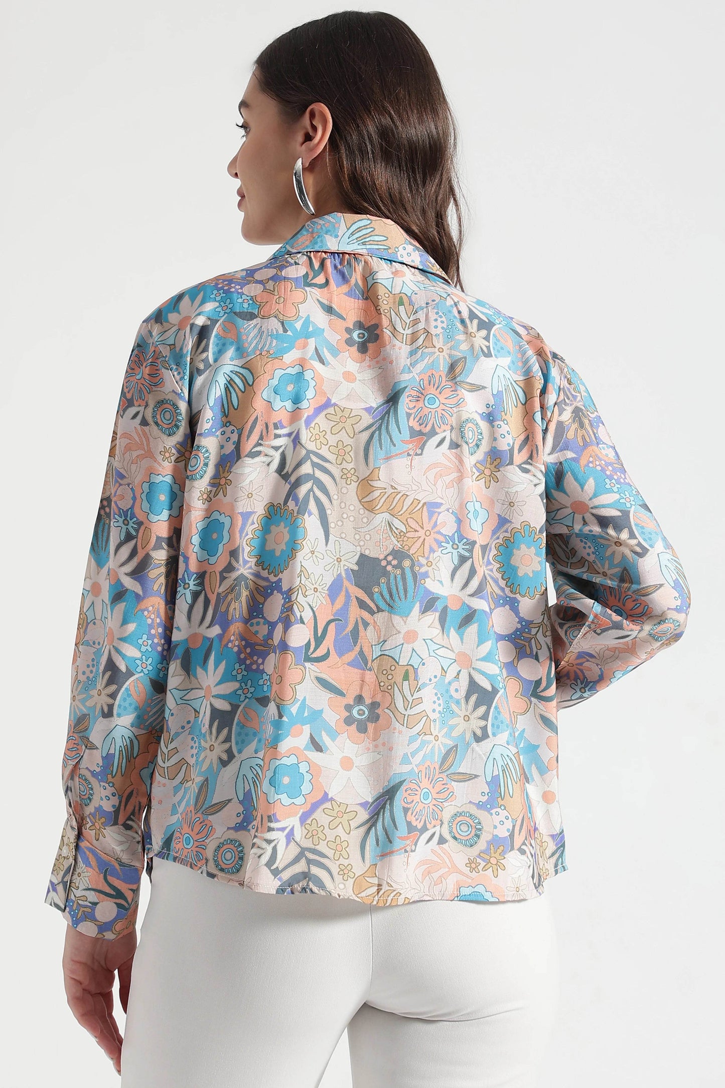 Pastel Floral Viscose Casual Shirt - Fabravaa