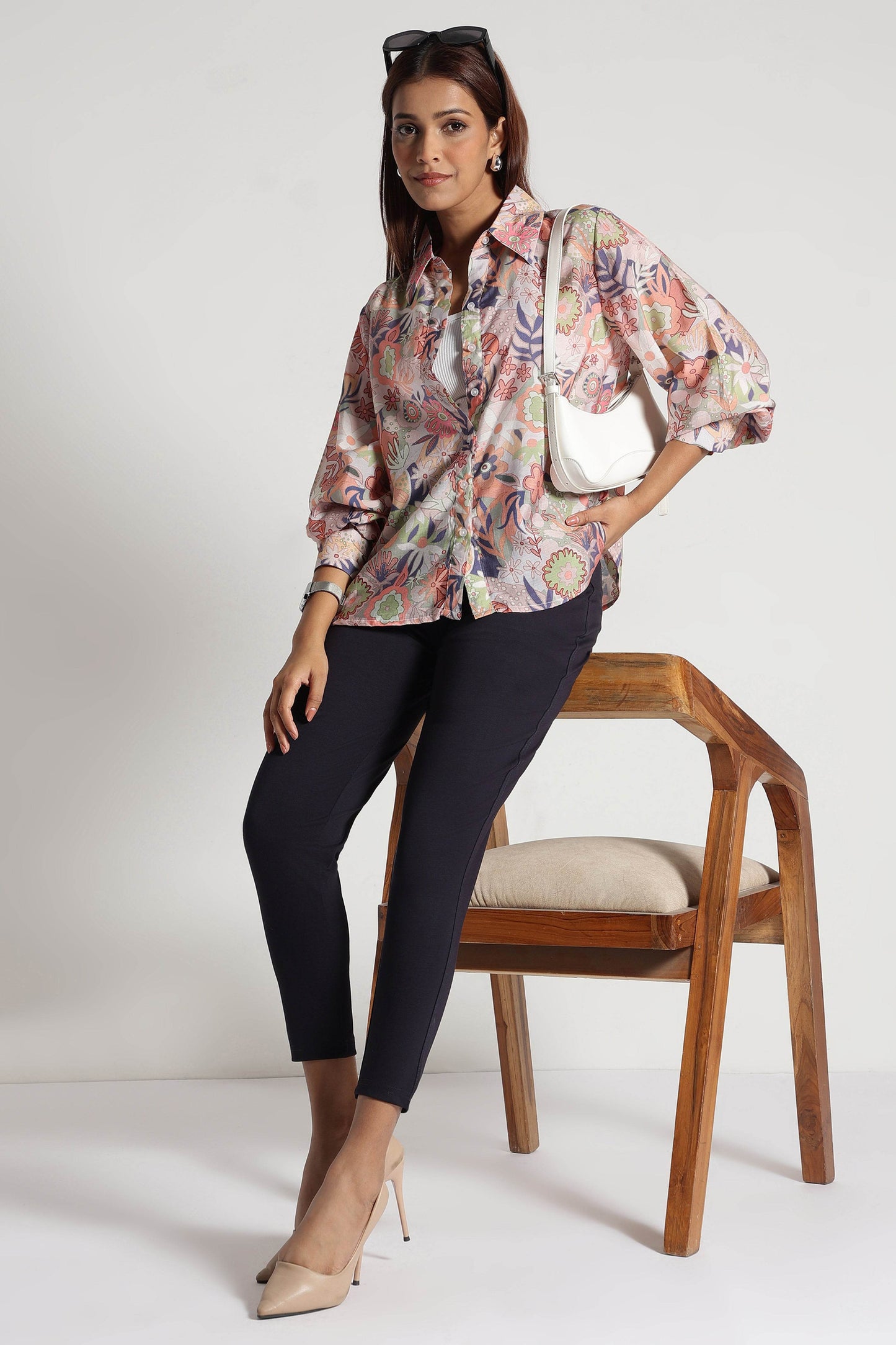 Midnight Black Tencel Slim Fit Pants - Fabravaa