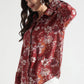 Maroon Floral Printed Viscose Shirt - Fabravaa