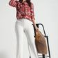 Maroon Floral Printed Viscose Shirt - Fabravaa