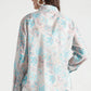 Blue and Beige Floral Printed Viscose Shirt - Fabravaa