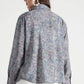 Navy Blue Paisley Printed Viscose Shirt - Fabravaa