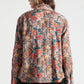 Rust Floral and Ikat Fusion Printed Viscose Shirt - Fabravaa