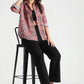 Rust Red Tropical Leaf Printed Viscose Shirt - Fabravaa