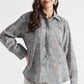 Pastel Paisley Print Button-Down Shirt - Fabravaa