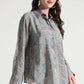 Pastel Paisley Print Button-Down Shirt - Fabravaa