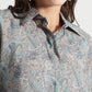 Pastel Paisley Print Button-Down Shirt - Fabravaa