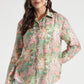 Multicolor Floral Print Viscose Shirt - Fabravaa