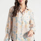 Pastel Floral Mix Print Button Down Shirt - Fabravaa
