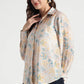 Pastel Floral Mix Print Button Down Shirt - Fabravaa