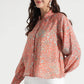 Coral Floral Paisley Viscose Shirt - Fabravaa