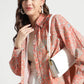Coral Floral Paisley Viscose Shirt - Fabravaa
