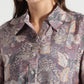 Plum Botanical Printed Casual Shirt - Fabravaa