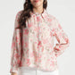 Blush Pink Floral Printed Viscose Shirt - Fabravaa