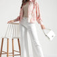Blush Pink Floral Printed Viscose Shirt - Fabravaa