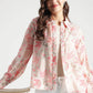 Blush Pink Floral Printed Viscose Shirt - Fabravaa