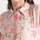 Blush Pink Floral Printed Viscose Shirt - Fabravaa