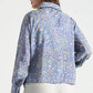 Midnight Blue Botanical Printed Viscose Shirt - Fabravaa