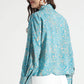 Turquoise Garden Botanical Printed Viscose Shirt - Fabravaa