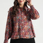 Vintage Maroon Paisley Printed Viscose Shirt - Fabravaa