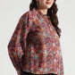Vintage Maroon Paisley Printed Viscose Shirt - Fabravaa