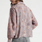 Dusty Mauve Abstract Printed Viscose Shirt - Fabravaa