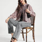 Dusty Mauve Abstract Printed Viscose Shirt - Fabravaa