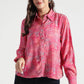 Crimson Mosaic Abstract Printed Viscose Shirt - Fabravaa