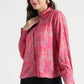Crimson Mosaic Abstract Printed Viscose Shirt - Fabravaa
