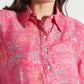 Crimson Mosaic Abstract Printed Viscose Shirt - Fabravaa