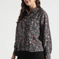 Black Midnight Meadow Floral Shirt - Fabravaa