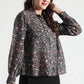Black Midnight Meadow Floral Shirt - Fabravaa