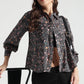 Black Midnight Meadow Floral Shirt - Fabravaa