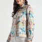 White Tropical Whisper Button-Down Shirt - Fabravaa