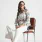 White Tropical Whisper Button-Down Shirt - Fabravaa
