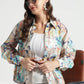 White Tropical Whisper Button-Down Shirt - Fabravaa