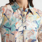 White Tropical Whisper Button-Down Shirt - Fabravaa