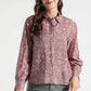 Autumn Bloom Button-Down Shirt - Fabravaa