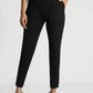 Black Tencel Comfort-Fit Pants with Elastic Waist - Fabravaa