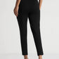 Black Tencel Comfort-Fit Pants with Elastic Waist - Fabravaa