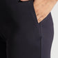 Midnight Black Tencel Slim Fit Pants - Fabravaa
