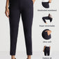 Midnight Black Tencel Slim Fit Pants - Fabravaa