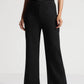 Black Tencel Wide-Leg Comfort Pants - Fabravaa