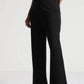 Black Tencel Wide-Leg Comfort Pants - Fabravaa