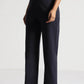 Navy Tencel Wide-Leg Everyday Pants - Fabravaa