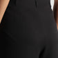 Black Cropped Wide-Leg Pants - Fabravaa