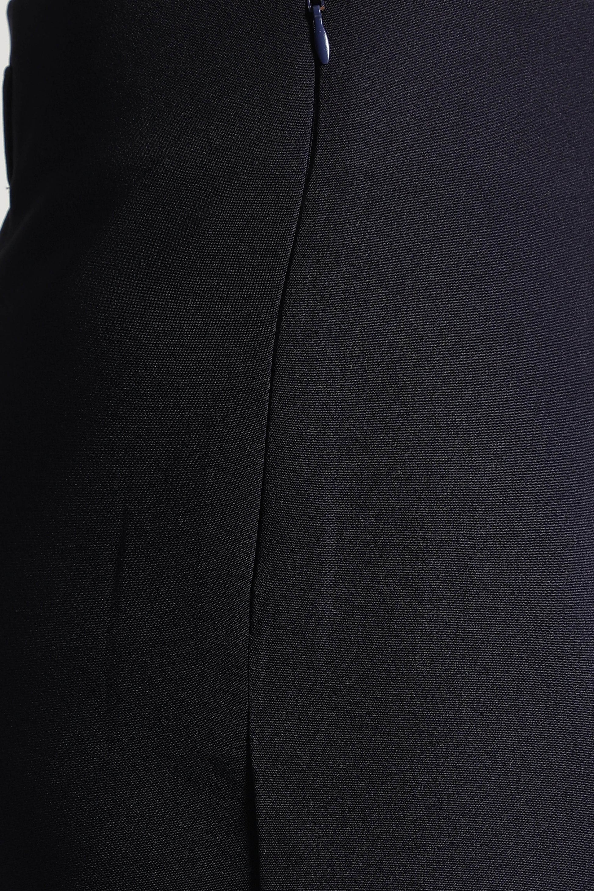 Navy Cropped Wide-Leg Comfort Pants - Fabravaa