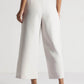 Off-White Cropped Wide-Leg Comfort Pants - Fabravaa