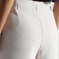 Off-White Cropped Wide-Leg Comfort Pants - Fabravaa