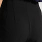 Black High-Rise Cropped Pants - Fabravaa